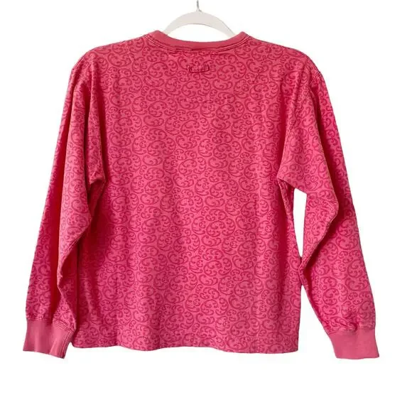 Vintage Dockers Womens Size S Pink Printed Long Sleeve Shirt - Picture 6 of 7